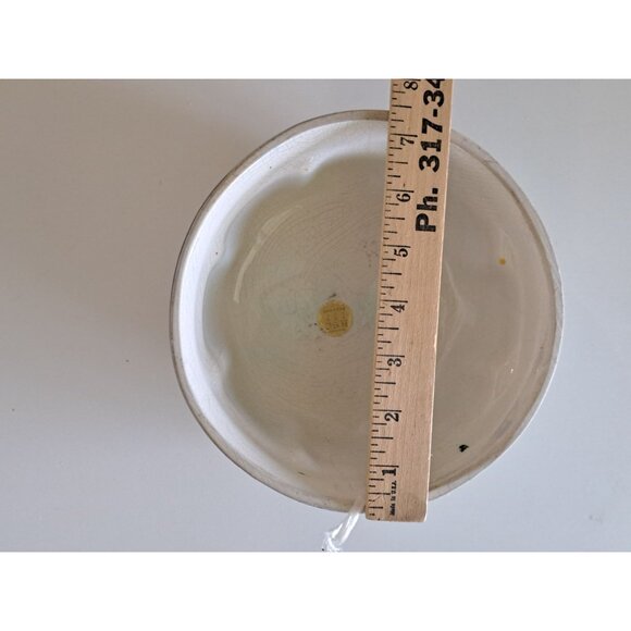 Hand-Painted Italian Ceramic Cheese Dome Floral Ceramiche Bassano Italy 7" Vtg - Picture 8 of 12